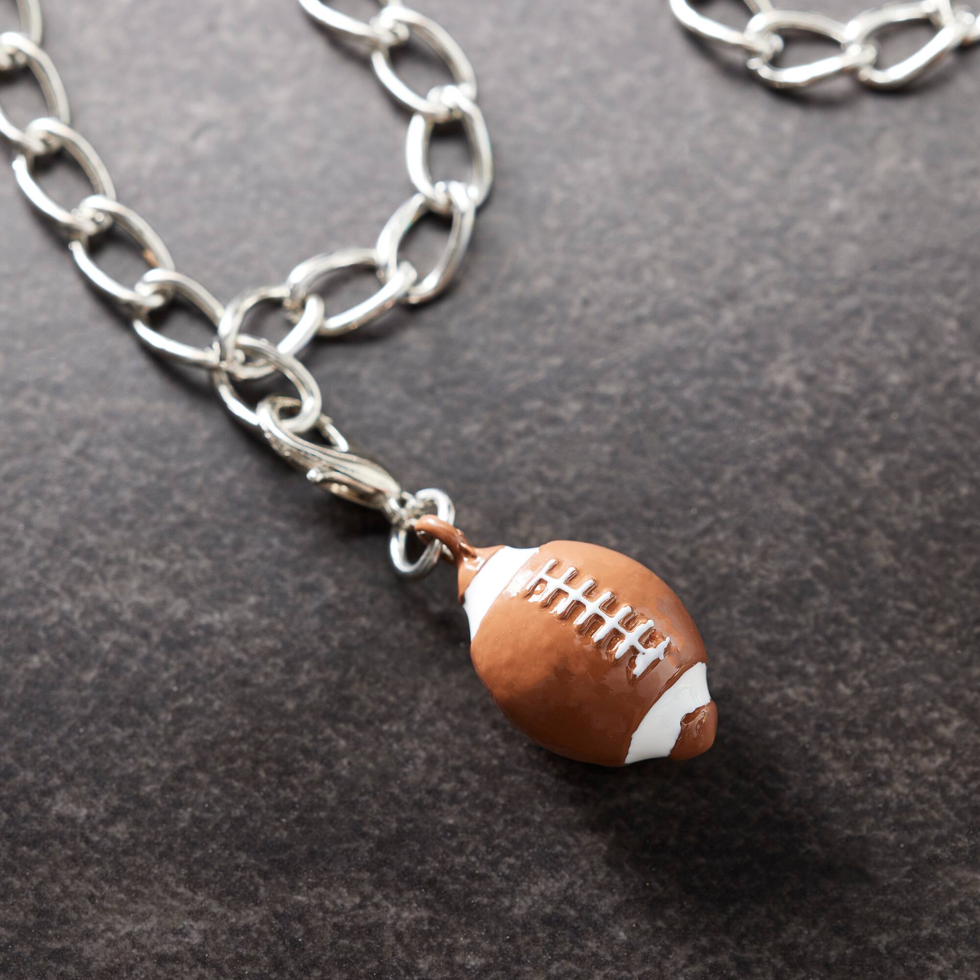 12 Pack: Football Charm by Bead Landing™